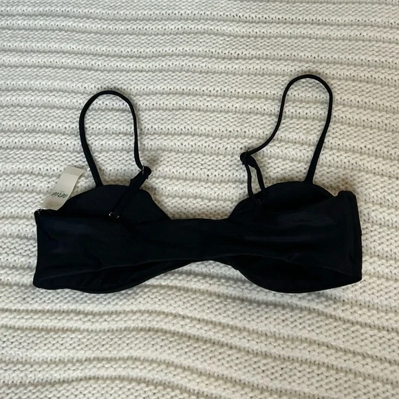 BNWT Aerie, Black Bikini Top, Size M - Picture 4 of 5